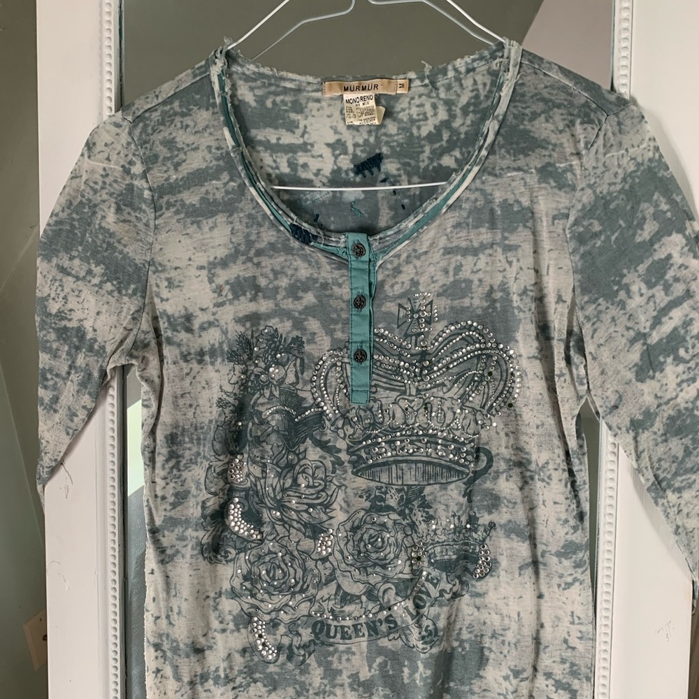 Murmur, Mono Reno, size M Vintage, Unique, Shear, long sleeve t-shirt.